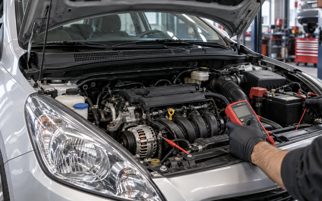 Hyundai i20 G4LA 1.2 alternator charging test by Cape Town Auto Spares